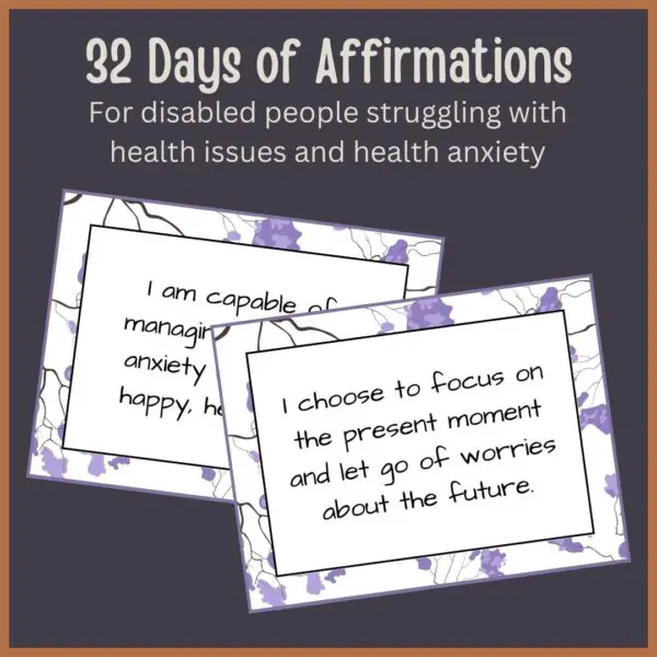 affirmation cards with self-care affirmations